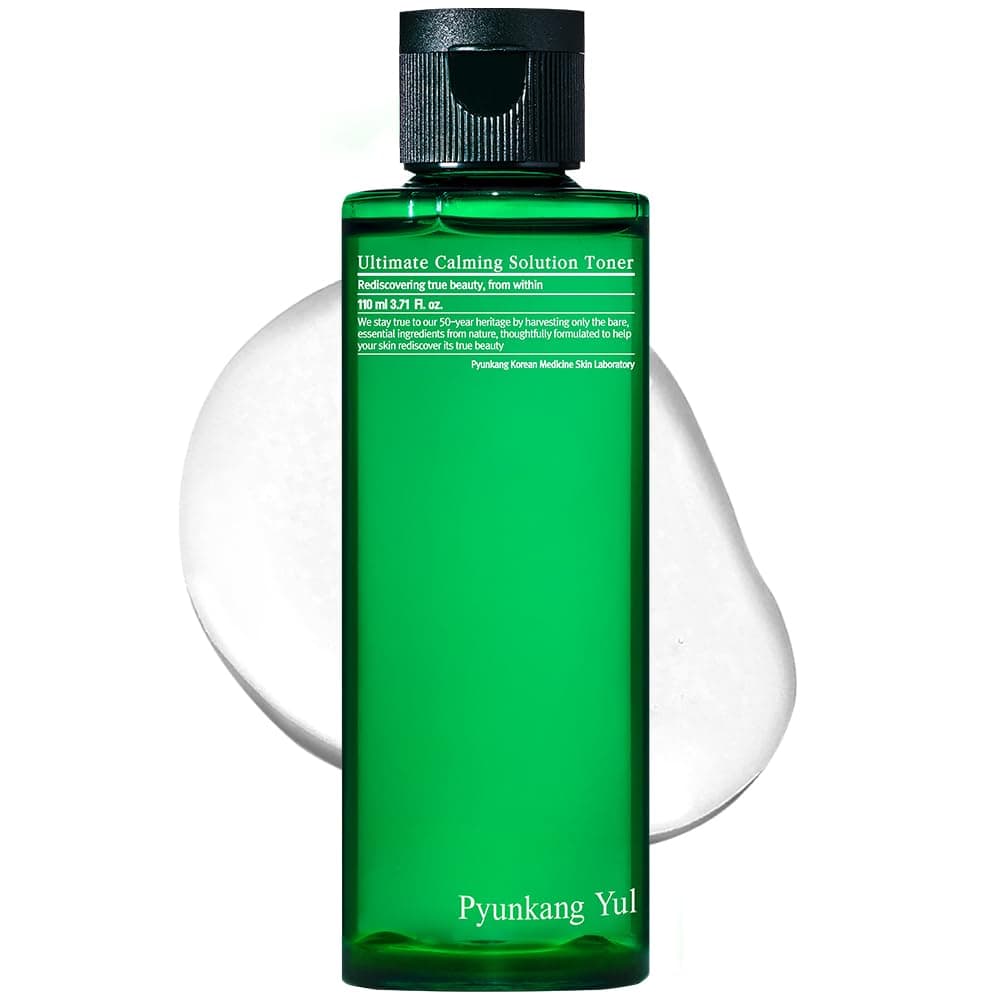 [PKY] Pyunkang Yul Ultimate Calming Solution Toner for Sensitive Skin with Patented Ingredietns, Intensely Calms & Soothes Redness with CICA & Tea Tree, Korean Skincare (3.71 Fl. Oz, 110ml)