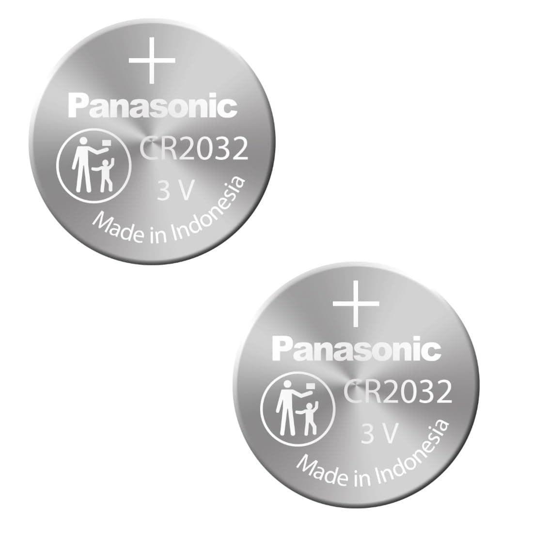 CR2032 Battery (2 pack) - Panasonic, Lithium Coin Cell, 3V