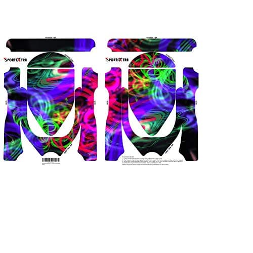 Protective Vinyl Hover Board Skins Decals for Two Wheels Scooter- Electric Scooters Stickers for Smart Bluetooth Self Balancing Scooter - Neon Splatter