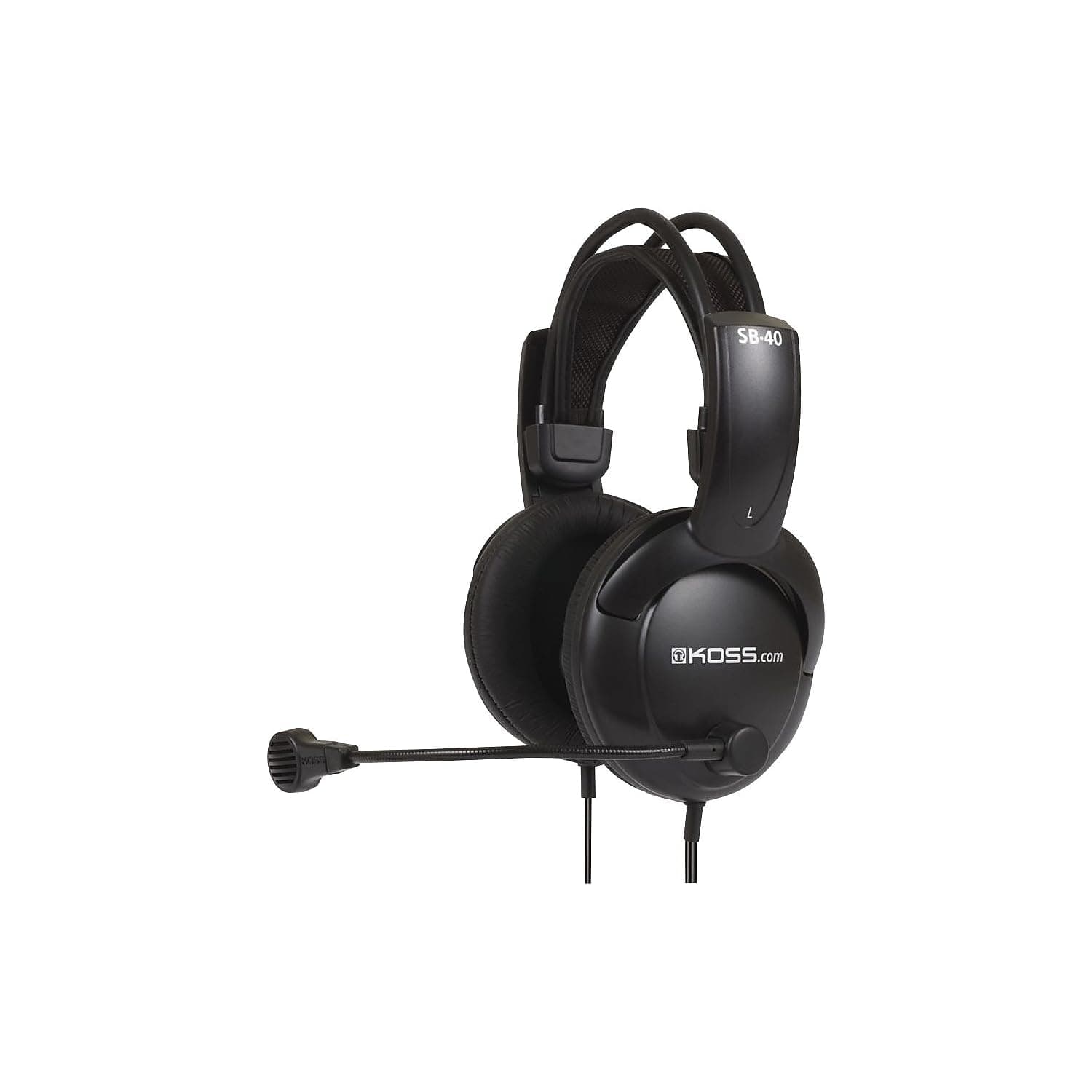 SB40 Computer Headset with Microphone, black/gold