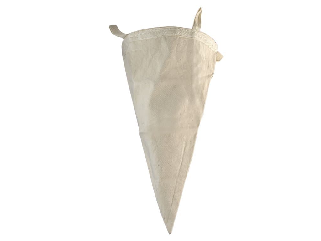 Heavy Duty Calico Cotton Filter Cone Straining Bag for Making Wine, Cordials, Jellies, Sorbets - 2 Sizes