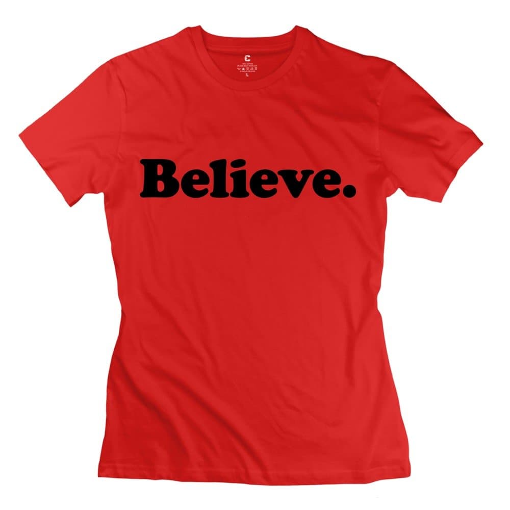 Custom Make Believe Lady's Crew-neck T Shirts