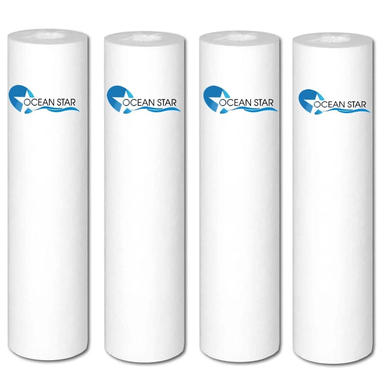 OCEAN STAR - Filter Candle | PP Spun Cartridge Pre Filter | Outer Filter Candle | 5 Micron Pre Filter 10" PP Spun Filter for All Type RO Water purifier IN 9 LTR TO 25 LTR Pcs(10 inch) PACK OF (4)