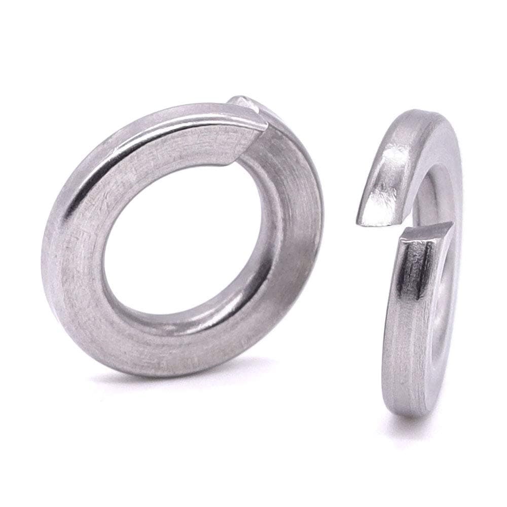 EASTLO 1/4 Inch Split Lock Washer Spring Lock Washer, 304 Stainless Steel 18-8, Bright Finish, 25 PCS