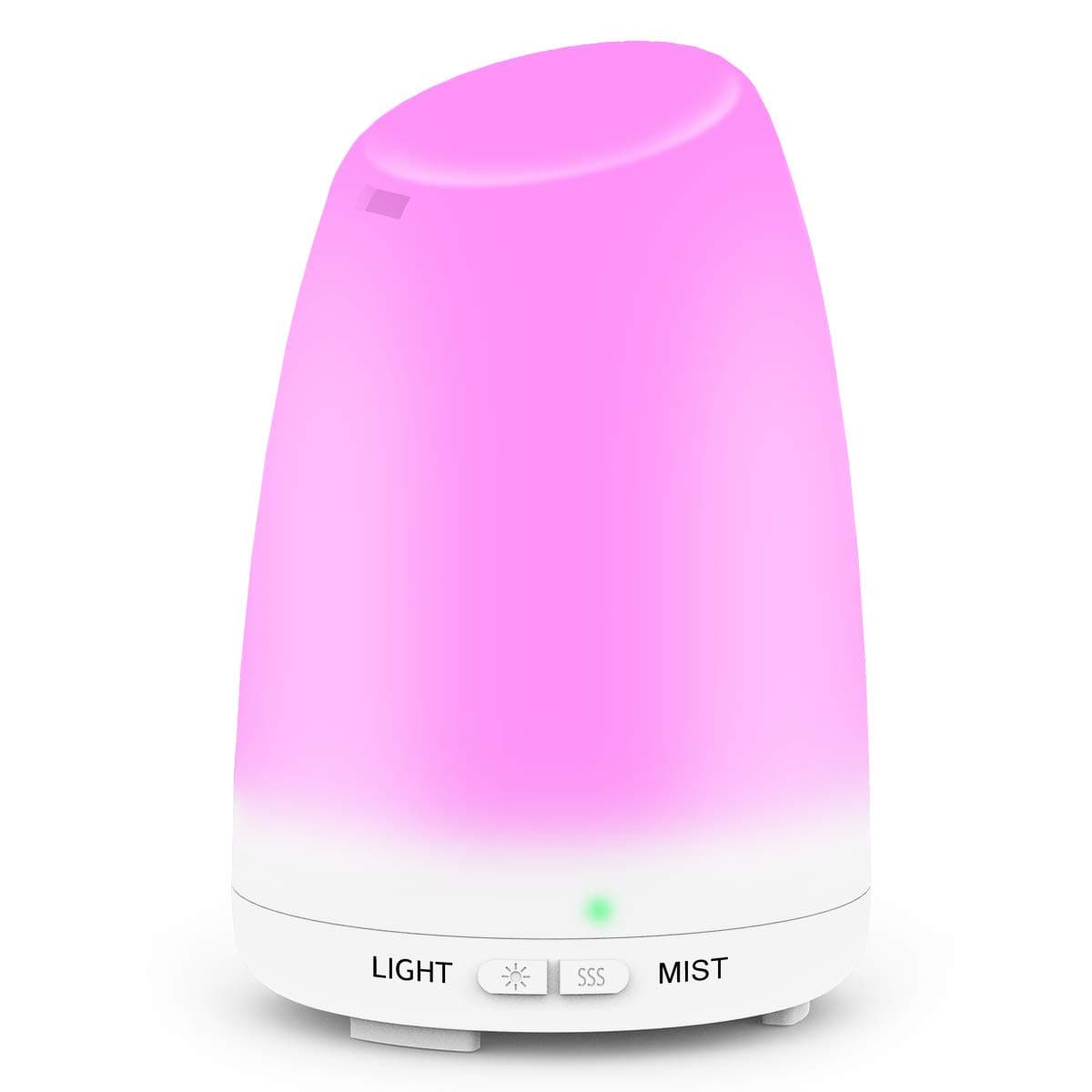 Essential Oil Diffuser, Ultrasonic Aroma Diffuser 120mL Aromatherapy Diffuser Cool Mist Humidifier For Office Bedroom Spa Yoga Baby, 7 Colors LED Light Changing and Waterless Auto Shut-Off