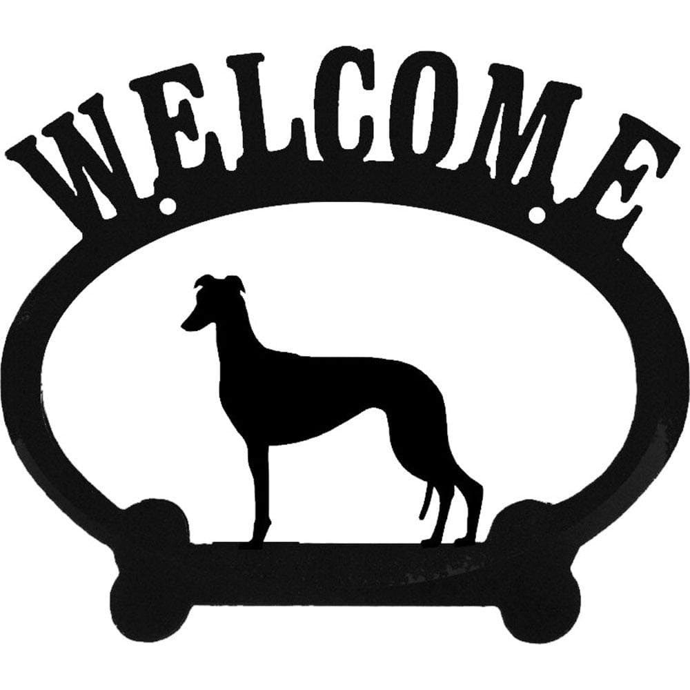 Sweeney Ridge Greyhound Metal Welcome Sign