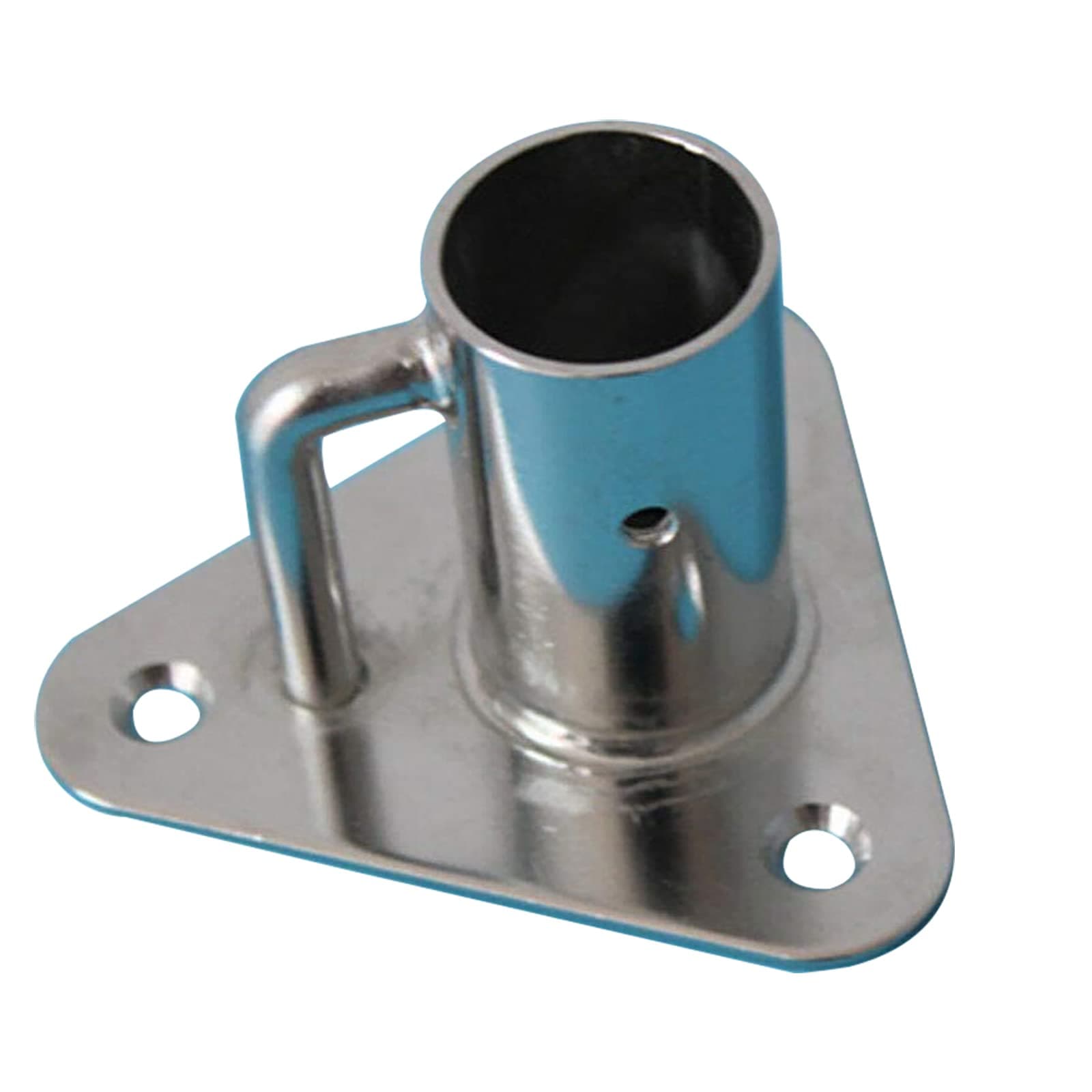 316 Stainless Steel Stanchion Triangle Base Socket 90 Angle Flag Pole Socket Base