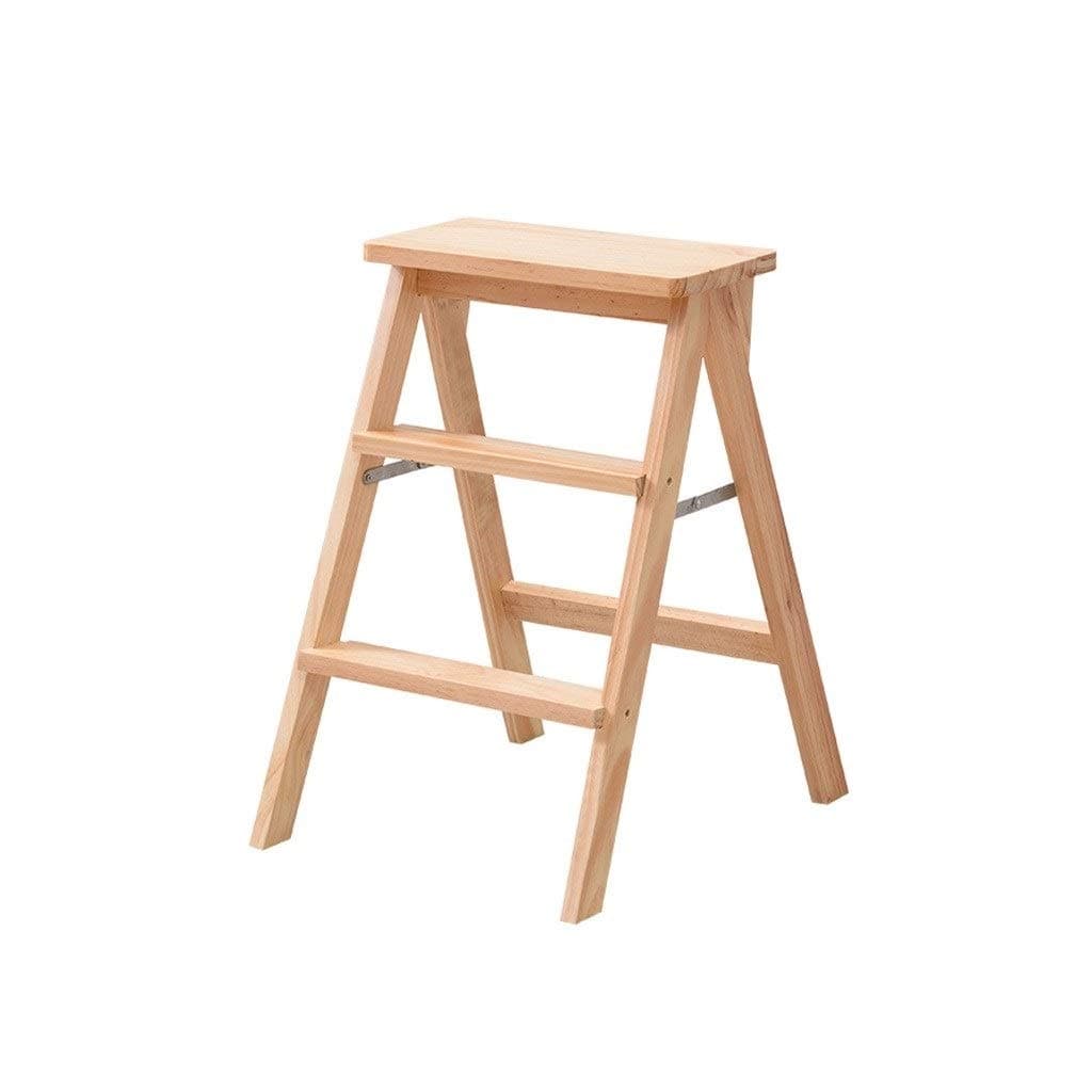 M-JJZX Solid Wood Step Stool Home Lift Stool Kitchen Solid Wood Stool Chair Folding Stool Multicolor Optional (Edition : E)