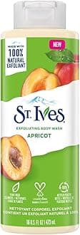 St. Ives Exfoliating Body Wash with Apricot Fruit Extracts| 100% Natural Exfoliants| Organic Shower Gel for Smooth & Clear Skin| Paraben-Free & Cruelty-Free| Dermatologically Tested| 473ml