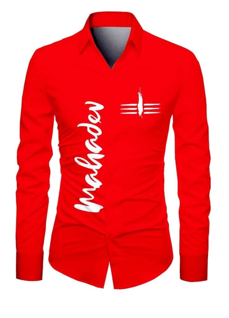 KSHATRIYA महादेव प्रिंटेड शर्ट फैब्रिक २.२५ मीटर