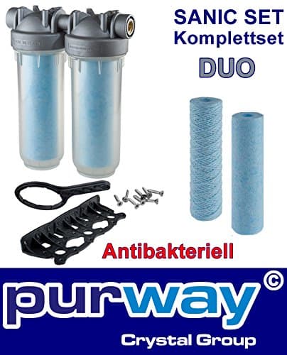 '3/4 Dp Duo Sanic Set ot Sanic Double Filter Housing with Filter Anti-Bacterial