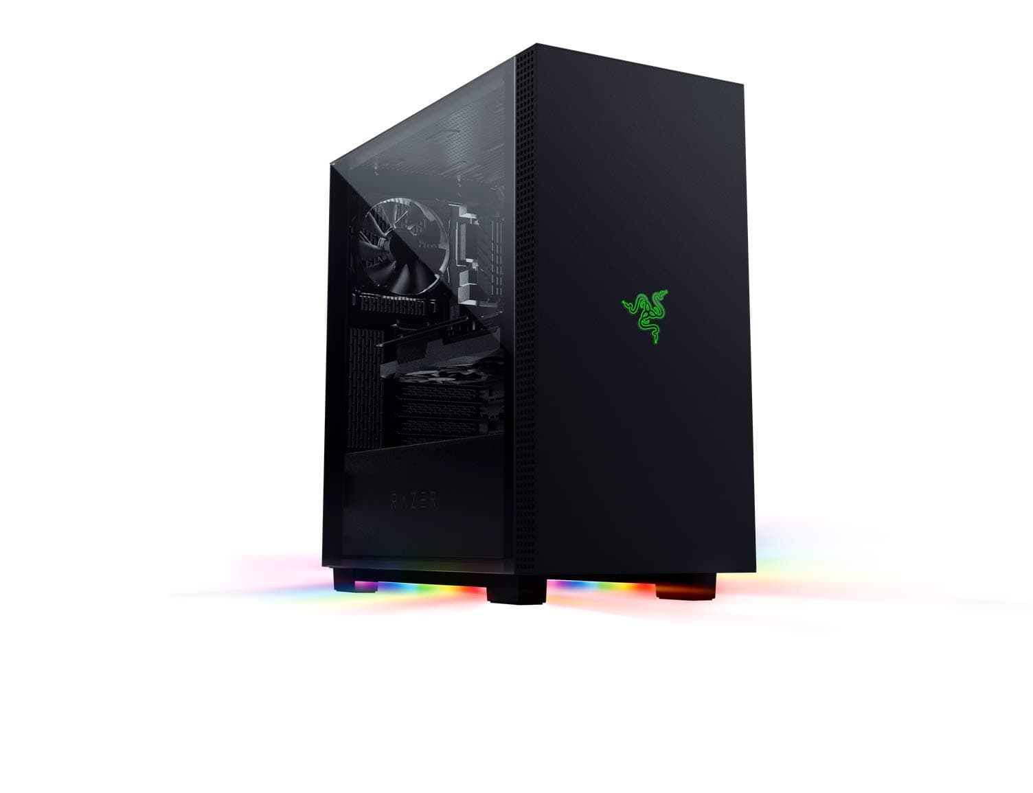Razer Tomahawk Atx - Mid Tower Gaming Case With Razer Chroma RGB (Swing Doors On Both Sides, Ventilation, Dust Filter, Cable Management, For Radiators Up To 360mm) Black
