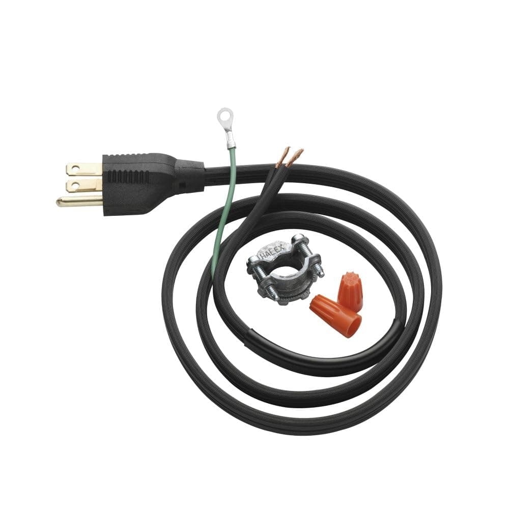 Garbage Disposal Power Cord Kit, CRD-00, Black