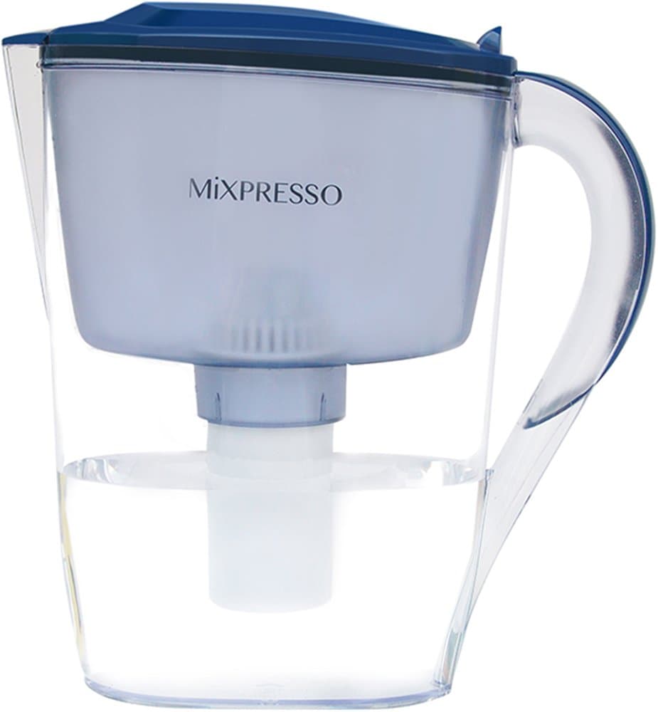Better Coffee Water Pitcher - Water Filter Purifier System - by Mixpresso Coffee (10 Cups)