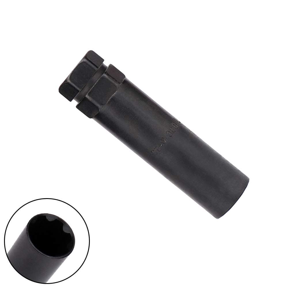 7-Point Spline Drive Tuner Socket Key Tool for Seven-Spline Drive Tuner Lug Nut Key Replacement 21.5mm Inner Diameter Compatible with 13/16inch(21mm) and 7/8inch(22mm) Hex Socket Wheel Lock Lug Nuts