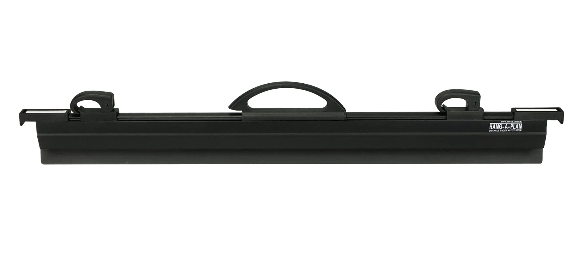 Hang-A-Plan QuickFile Front Load Binder with Cam Lever Full-length Clamp W650mm A1 Black Ref D200B