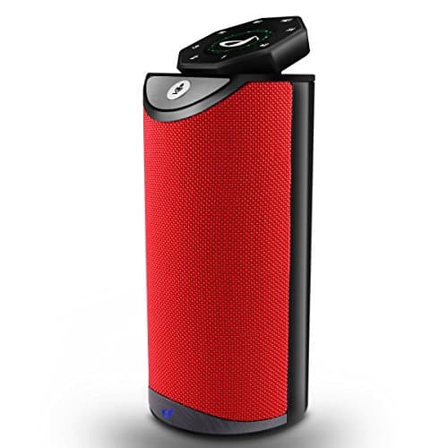 Voice Control Wireless Alexa Smart Speaker, WiFi+Bluetooth Speaker, Multi Room Audio Speaker for Music Streaming Voice Recognition, Powerful Sound with Enhanced Bass (Red))