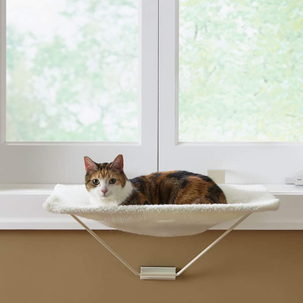 Prevue Pet Products TabbyNapper Easy Mount Cat Hammock Bed Perch for Window, No Tools Needed