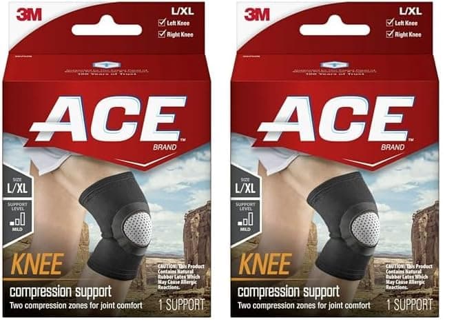ACECompression Knee Support Neoprene, Large/X- Large (Pack of 2)