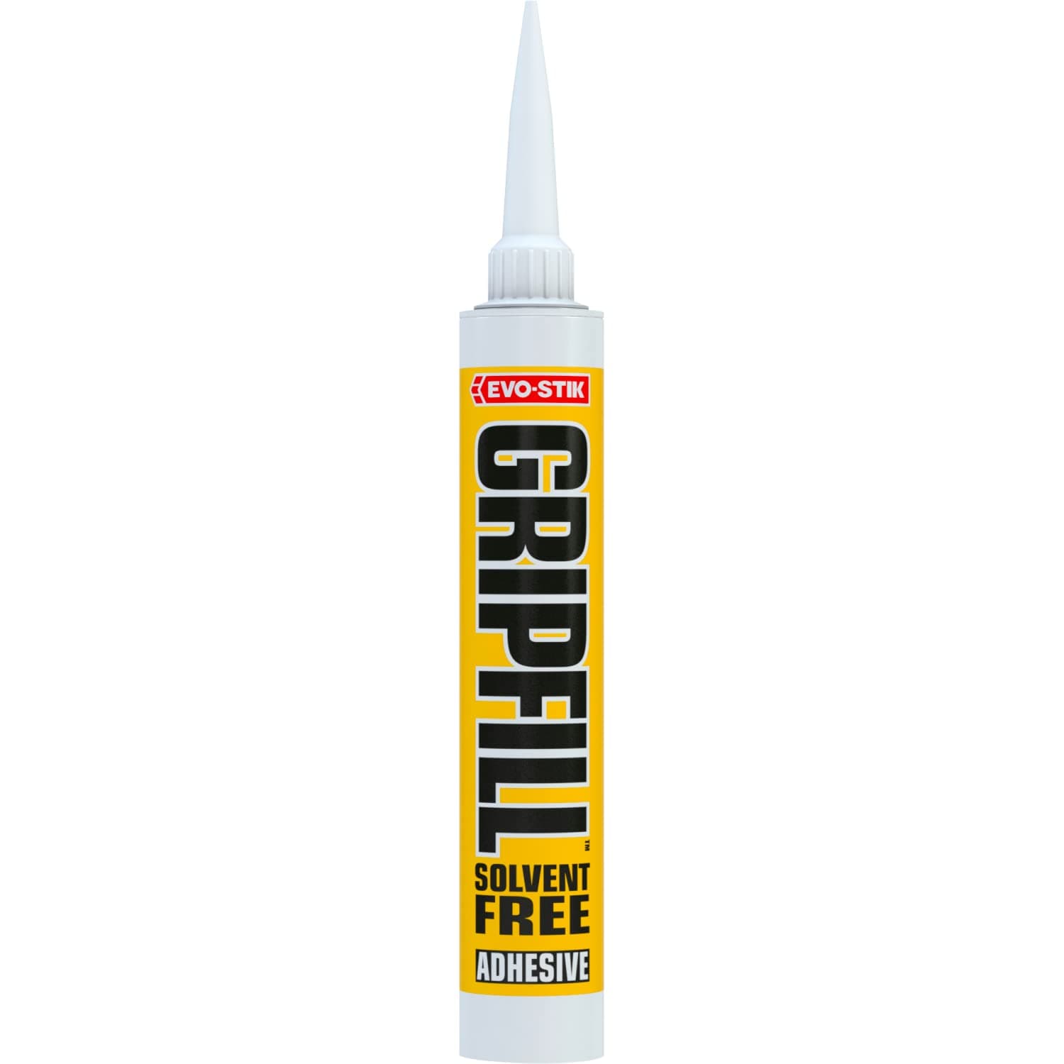 EVO-STIK GRIPFILL Solvent Free Adhesive, Multi-Purpose, High Strength, Gap Filling, Colour: White