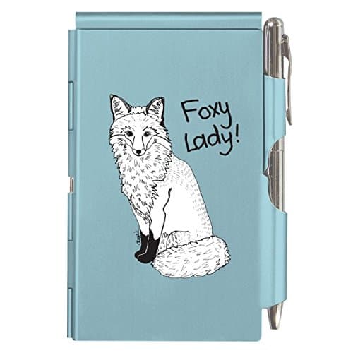 Wellspring Flip Notes Portable Refillable Notepad-Foxy Lady Pattern