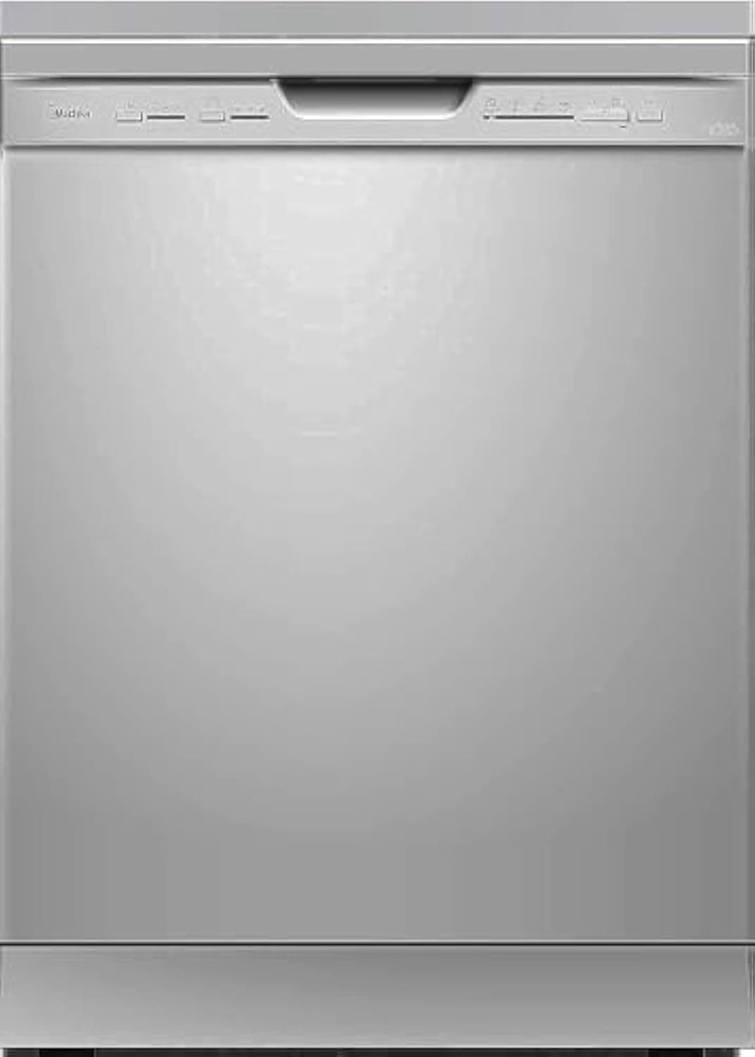 Midea Freestanding Dishwasher, 12 Place Settings, 5 Auto Programs, Inverter Quattro, Silent & High Energy Efficient, Half Load Function, Rapid Wash, Child Lock, Hygiene, 70° Intensive Wash, WQP125203S