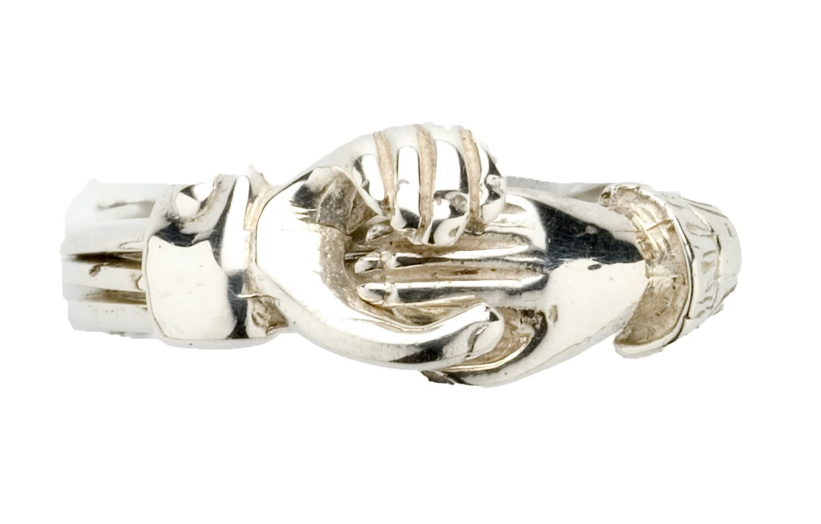 Men's 3 Band Claddagh Puzzle Ring 3CL