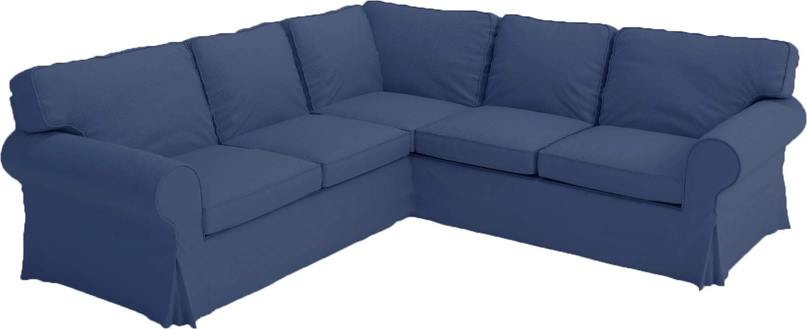 The Thick Cotton IKEA Ektorp 2 2 Sofa Cover Replacement is Custom Made for IKEA Ektorp Corner Or Sectional Sofa Slipcover (Dark Blue)