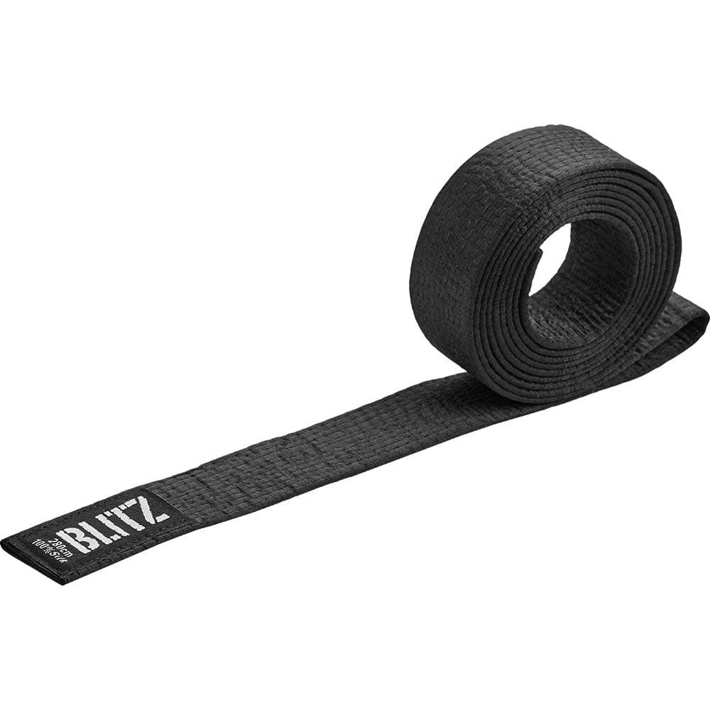 Blitz Unisex's Standard Silk Black Belt