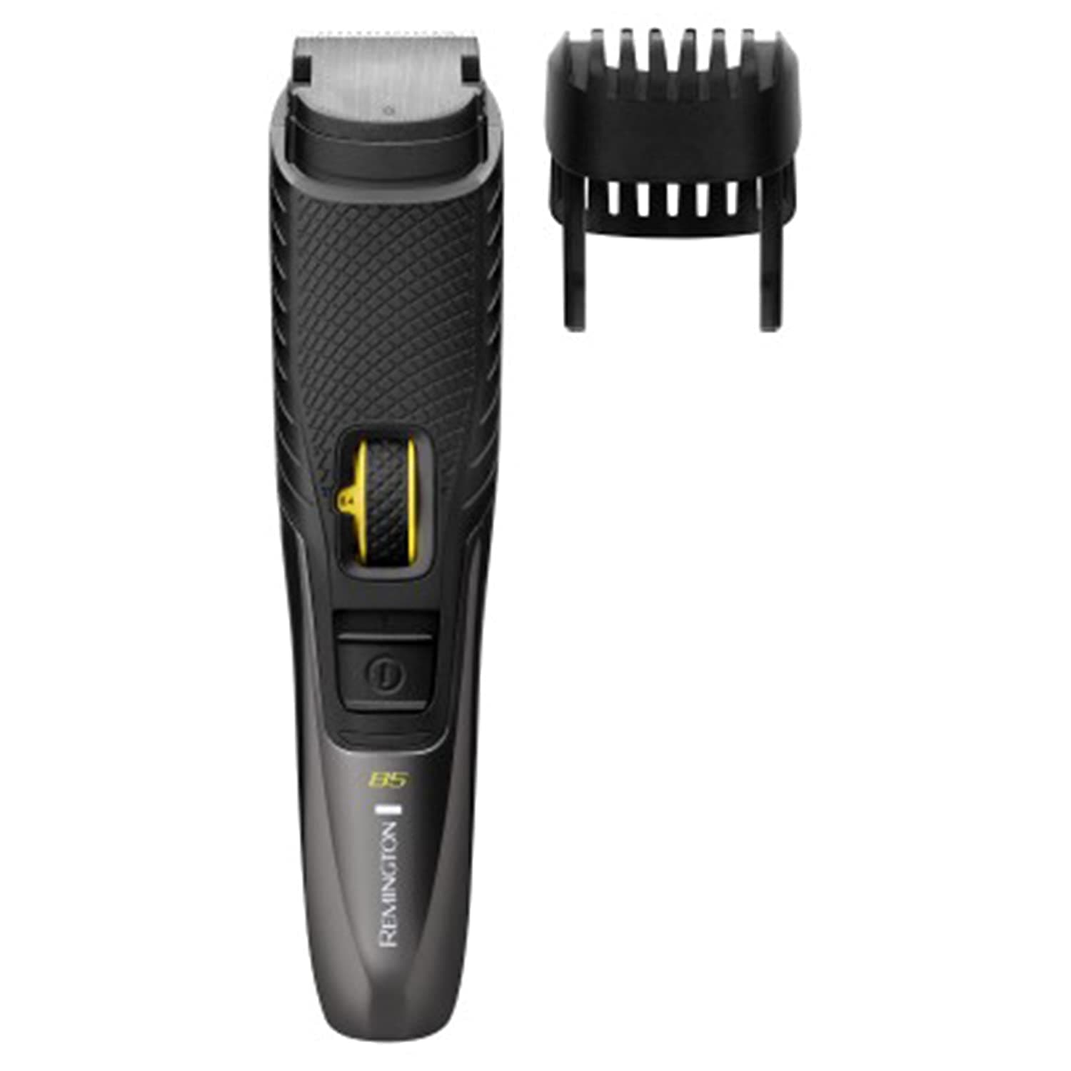Remington Style Series B5 Beard Trimmer (Self-Sharpening Titanium Blades, Precision Styling, Adjustable Zoom Wheel, 17 Length Settings, Anti-Slip Grip, Cord or Cordless, 60-Minute Runtime) MB5000