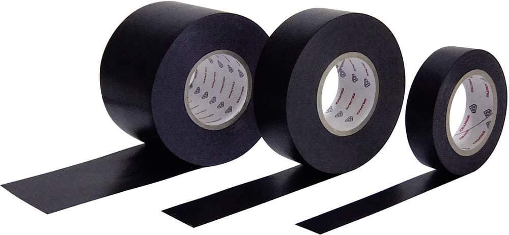 Cellpack No. 128, dimensions 25 m x 25 mm x 0.15 mm (length x width x thickness), black, PVC electrical insulation tape