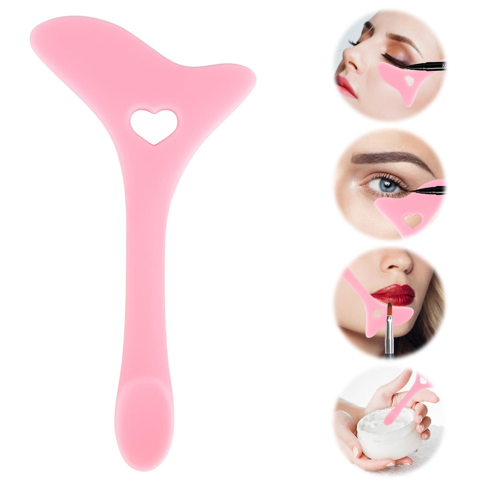 Eyeliner Stencils Wing Tips Silicone Tool Winged Reusable Aid Lipstick Wearing Face Cream Eyelash Makeup Applicator