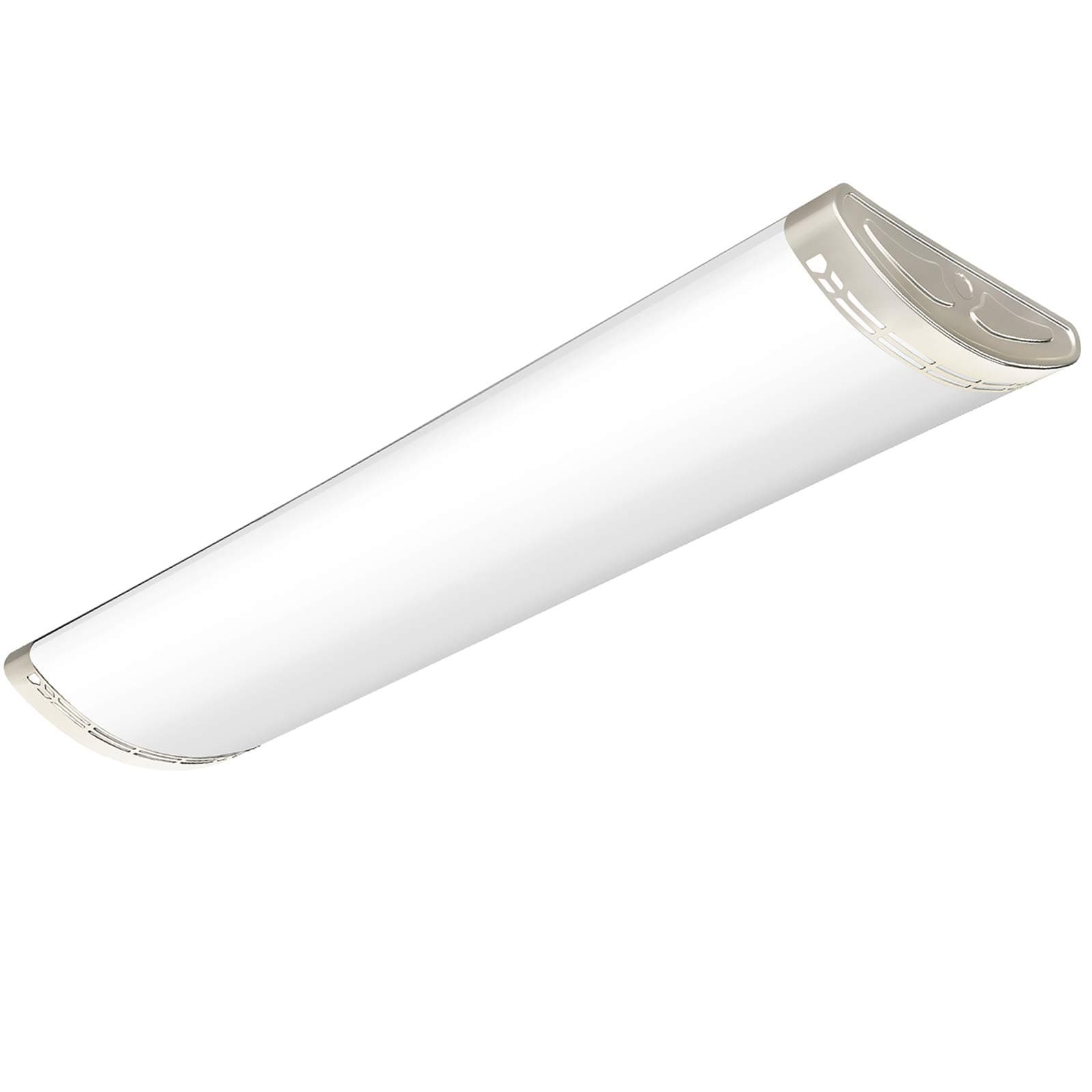 4ft LED Light Fixtures Dimmable 80W 8800lm Linear Flush Mount Lights, 4 Foot LED Ceiling Light 4000K Neutral White, Equivalent 250W Fluorescent Replacement for Kitchen, Craft Room - 1 Pack