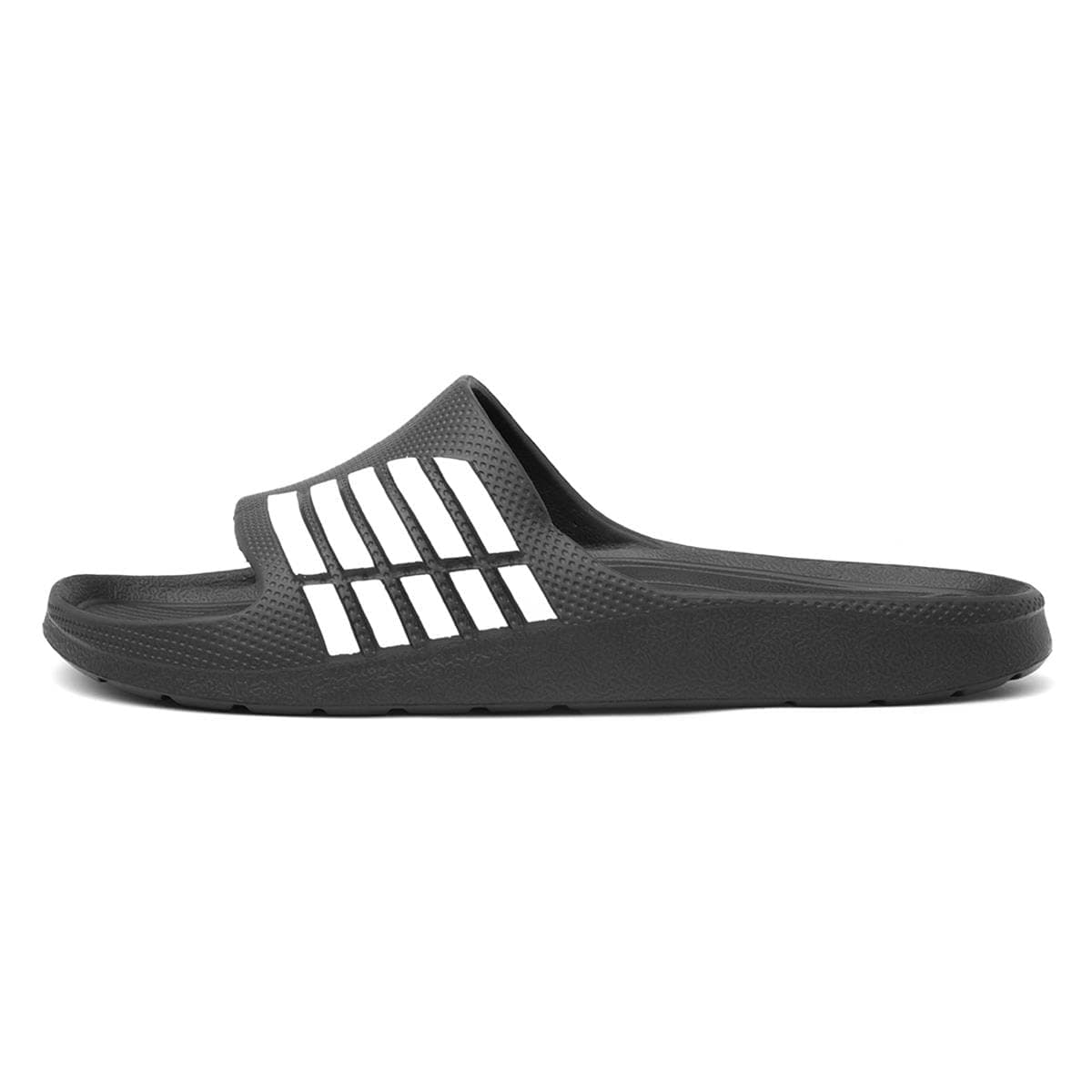 Shoe ZoneAdults Black Stripe EVA Slider