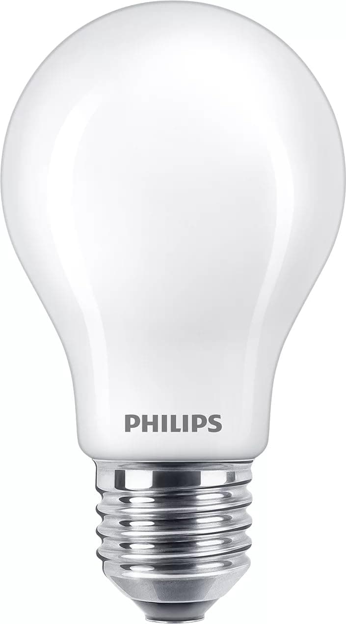 Philips LED Premium Frosted Light Bulb [E27 Edison Screw] 7W - 60W Equivalent, Warm White (2700K), Non-Dimmable