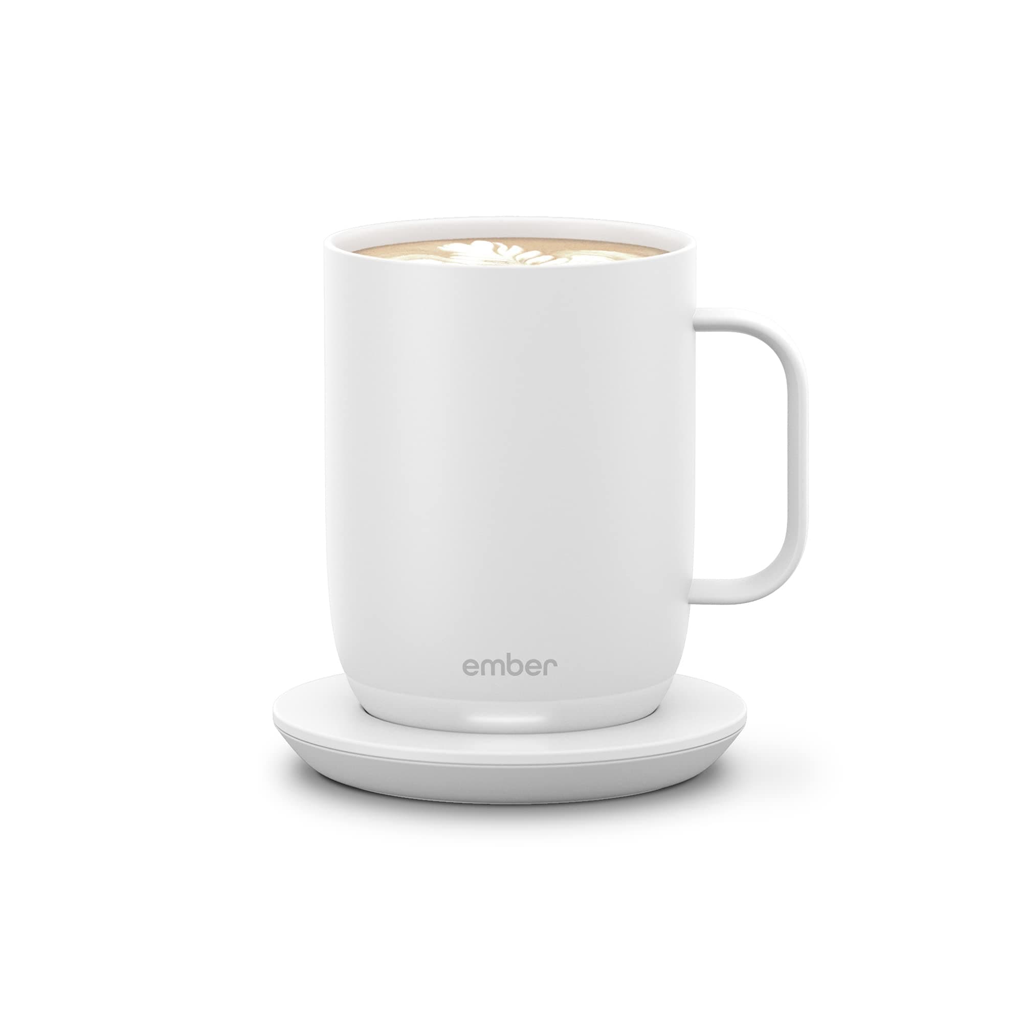 Ember Smart Mug 2 Thermal Mug with Temperature Control, 400 ml, White, 80 Minutes Battery Life, App-Controlled Heated Coffee Mug, Upgraded Design