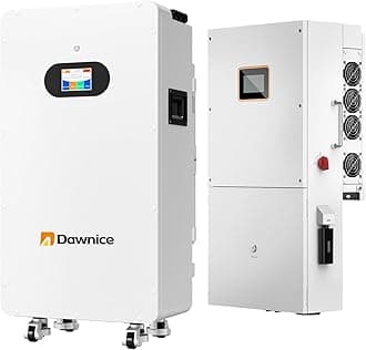 10KW 48V Lithium Battery LifePO4 Hybrid Solar System Storage Backup Wall/Ground-Mounted Grade A Battery Cells Built in 150A for Home Camping RV (10kw Hybrid Inverter+5kwh Battery)