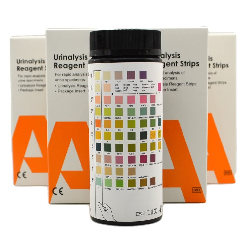 5 x 100 x 10 Parameter Urine Testing Strips Instant Dip-Test Urinalysis