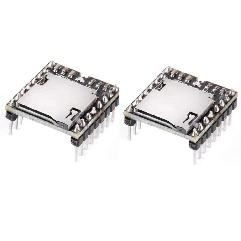 2pcs mp3 Player Mini MP3 Player Audio Voice Module TF Card U Disk Board for DFPlayer Audio Voice Music Module