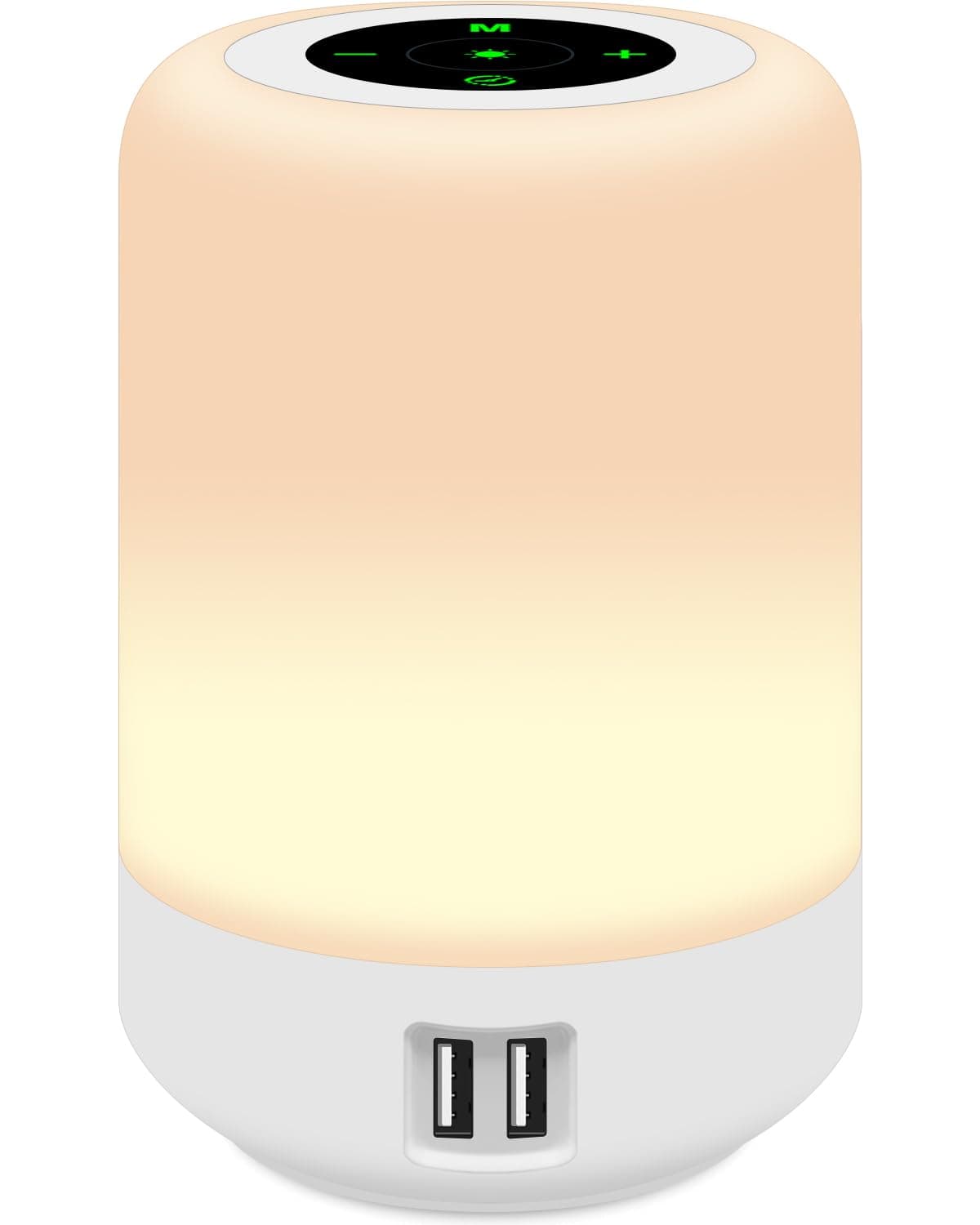 salipt Bedside Lamps, Touch Control Table Lamp with 4-Port USB A+C Charging, Adjustable Brightness, Colour Changing Night Light for Bedroom, Living Room