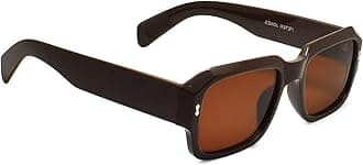 Peter JonesUV Protected Stylish Unisex Badshah Style Sunglasses (13031), Brown, M