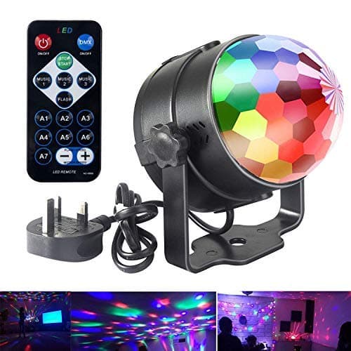 Disco Lights,DJ Disco Ball Party Light,LED Stage Lights,Music Activated