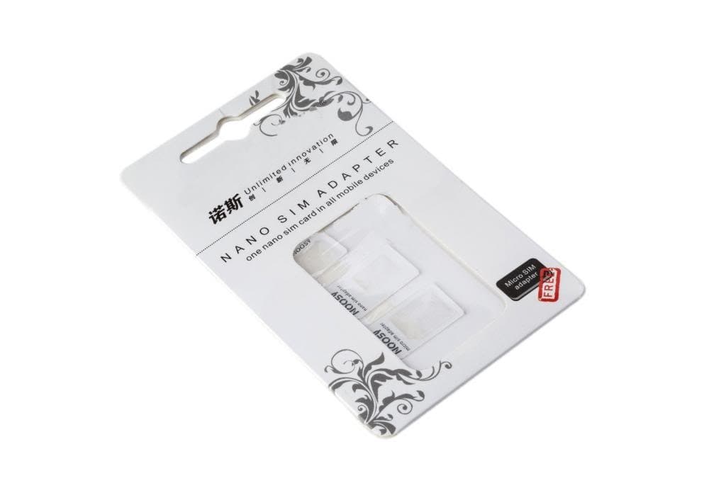 KPI 3 In 1 Convenient Sim Adapter nano SIM Adapter For iPhone 5 / Samsung Galaxy S4