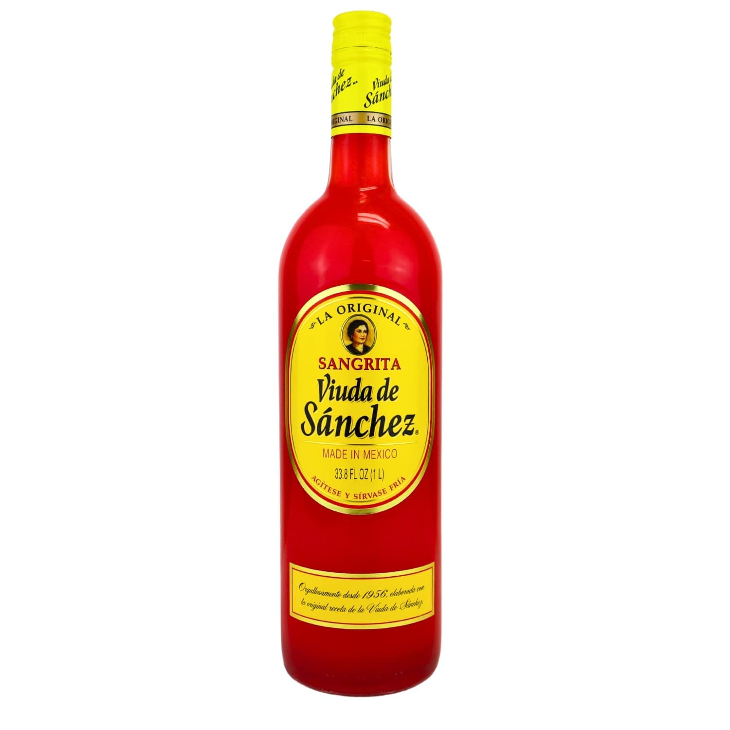 Viuda de Sanchez Sangrita, 1 Liter Bottle – Authentic Mexican Non-Alcoholic Chaser with Citrus, Chili & Spice – Classic Sangrita for Cocktails, Mezcal & Culinary Use (Pack of 1)