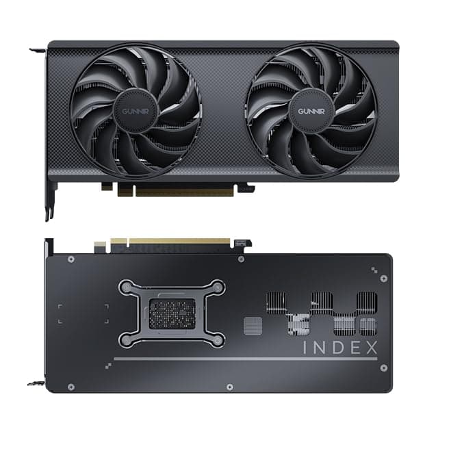 GUNNIR Intel Arc B580 Index Graphics Card,2670 Mhz Video Card,12GB 192-bit GDDR6,PCIE4.0,1 HDMI2.1,3 DP2.1,2 Fans,TBP 190W