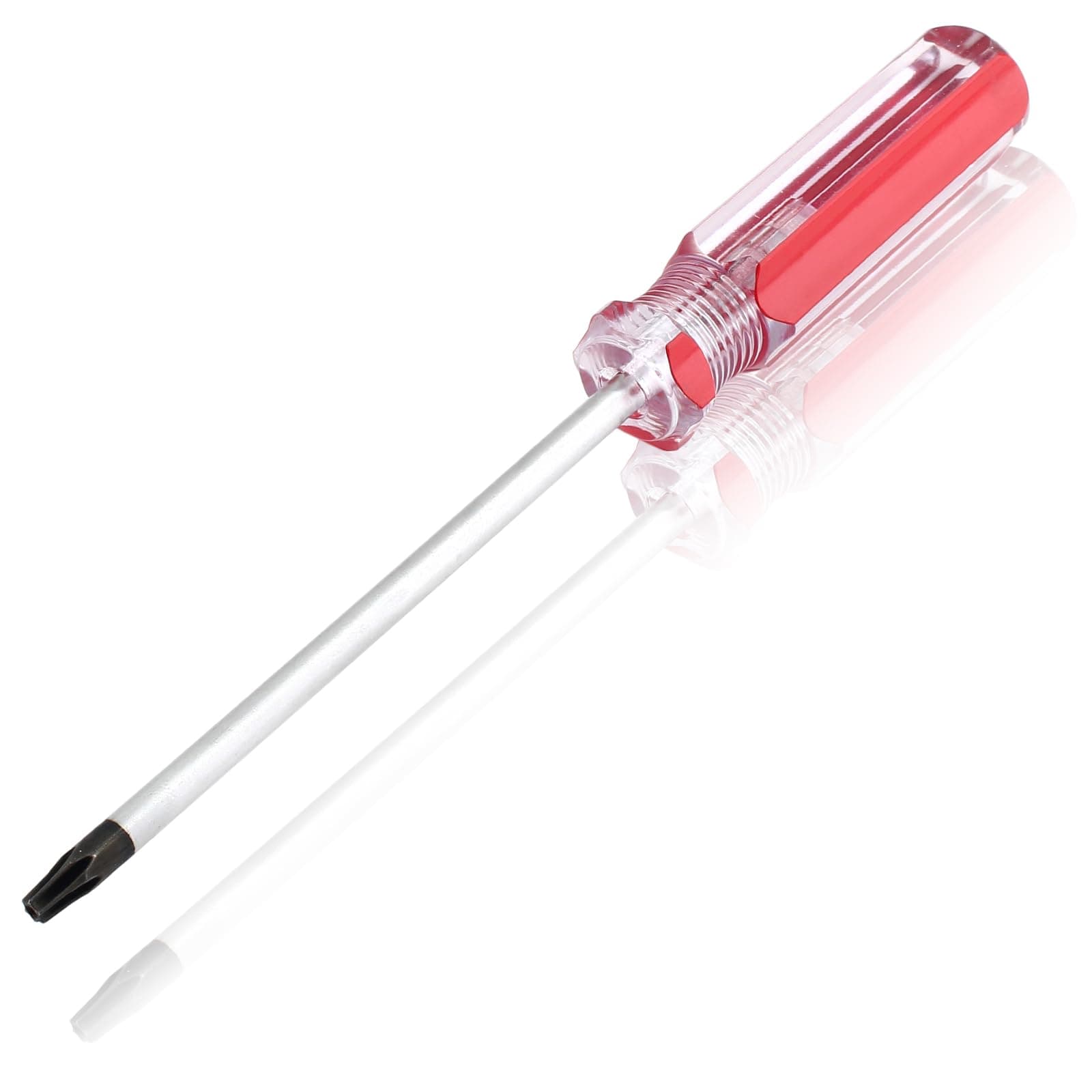 Bonsicoky T20 Torx Security Screwdriver with Magnetic Tip Plastic Grip, Torx Screwdriver for Computer Repairing, Home Appliances(Red, 178mm/ 7")