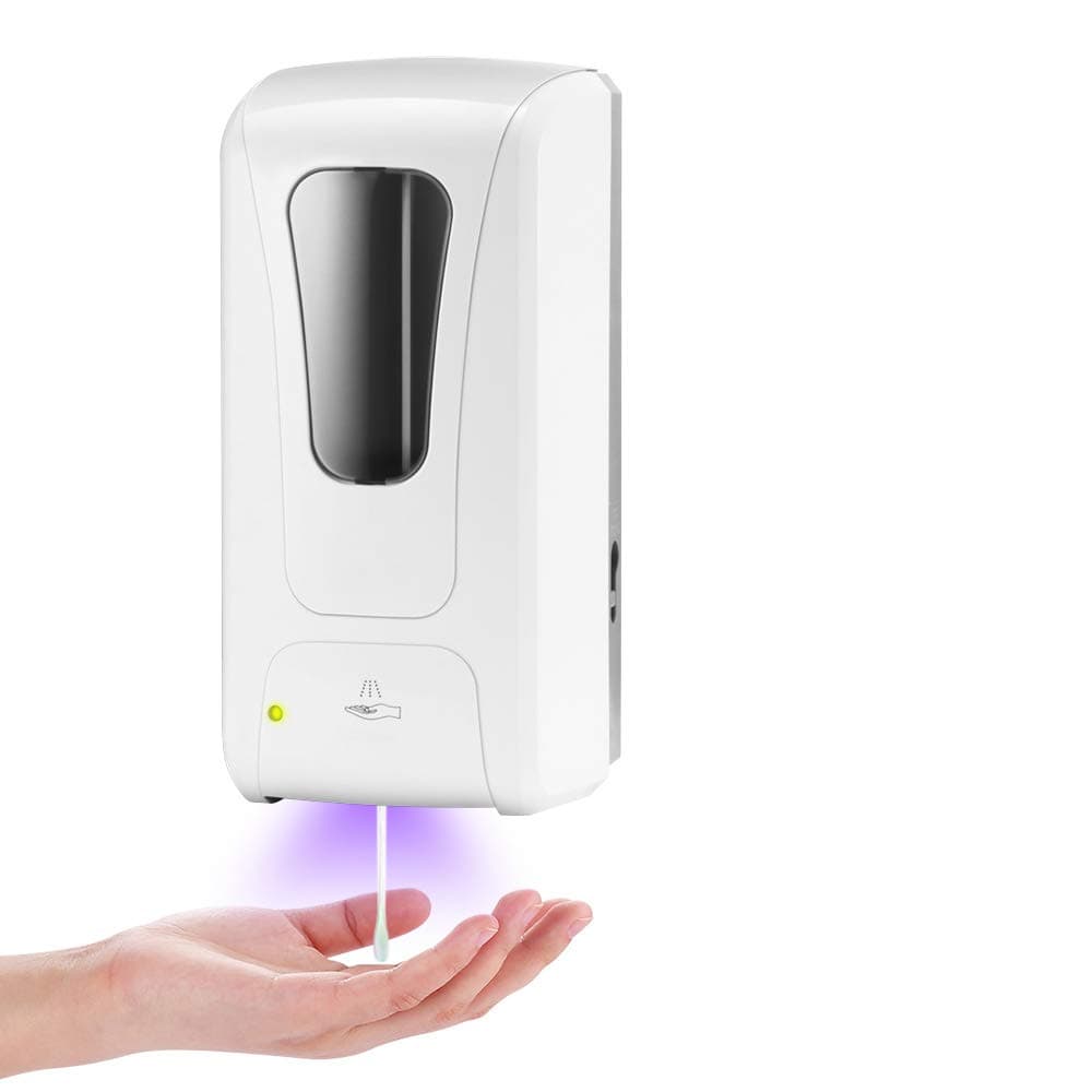 SUNJULY Soap Dispenser Automatic Wall Mounted, 1000ML Automatic Disinfection Machine, Punch-Free Disinfection Soap Dispenser, Hands Free Soap Dispenser for Kitchen …