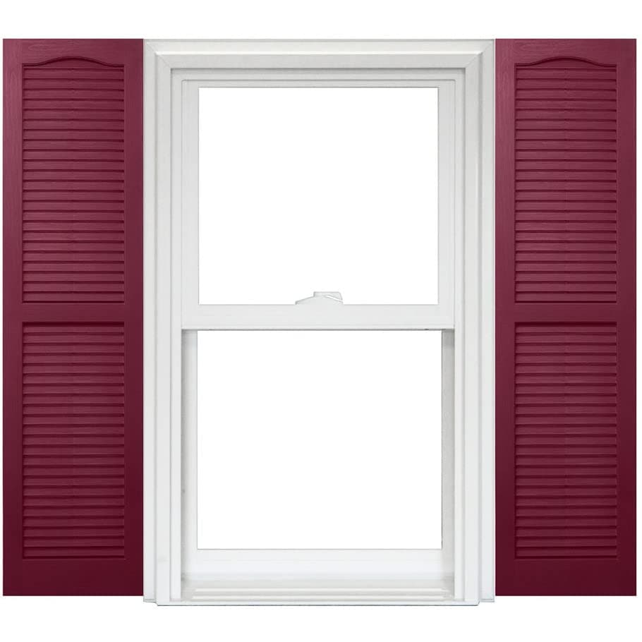 Homeside Open Louver Shutter 1 Pair 14-1/2in. x 47in. 330 Berry