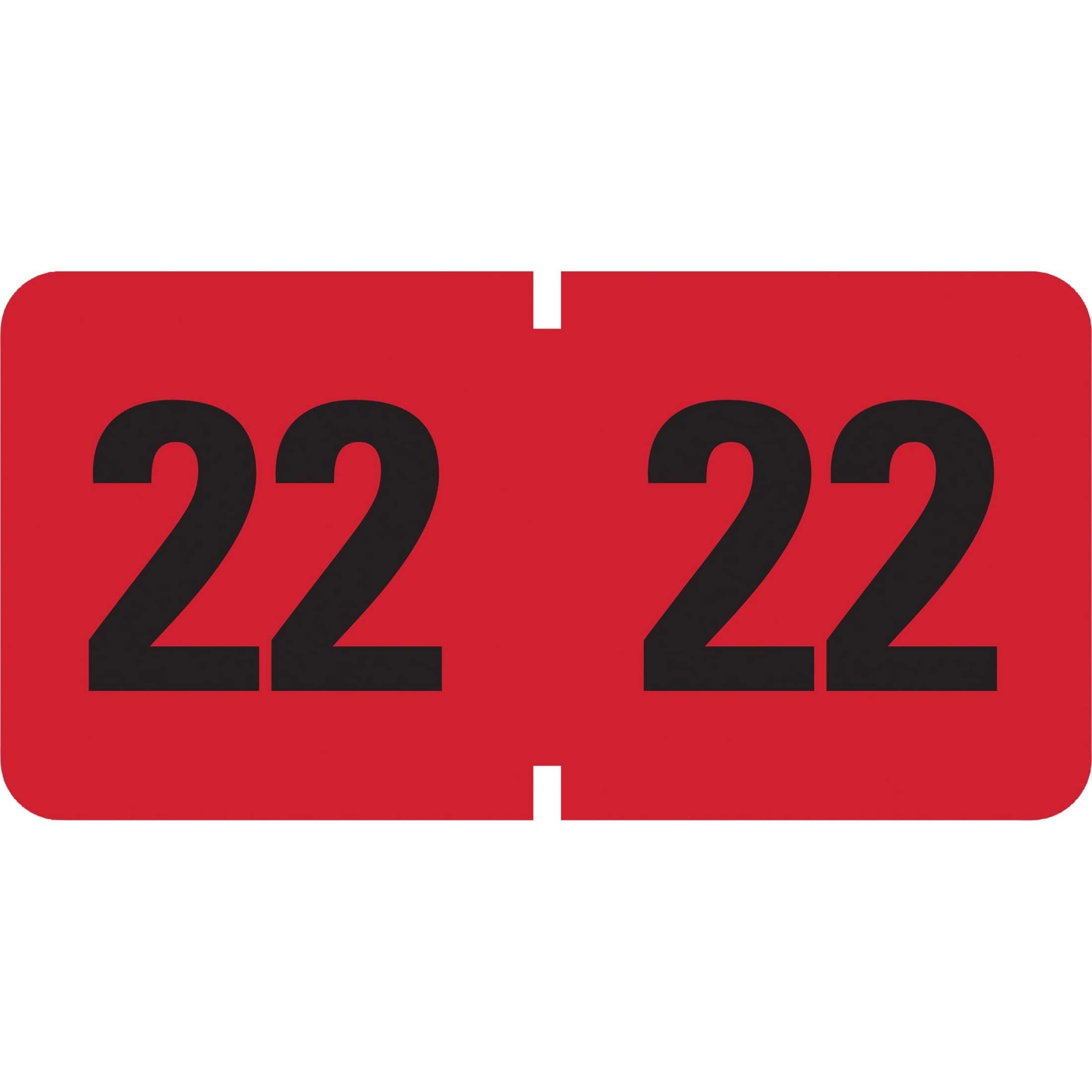 SMD68322, ETYJ Color-Coded Year Labels, 500 / Roll, Red