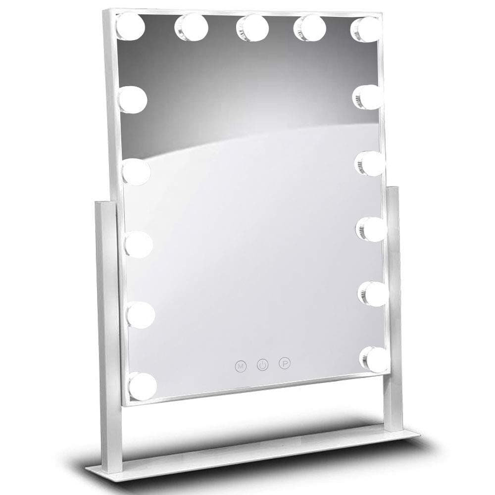 DOWRY Hollywood Vanity Makeup Mirror 15 Led Bulbs Dressing Table Mirror with Lights USB Powered